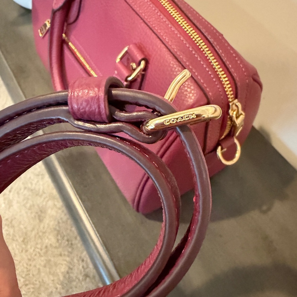 Coach Rowan Pink Leather Satchel NWOT - Picture 3 of 15